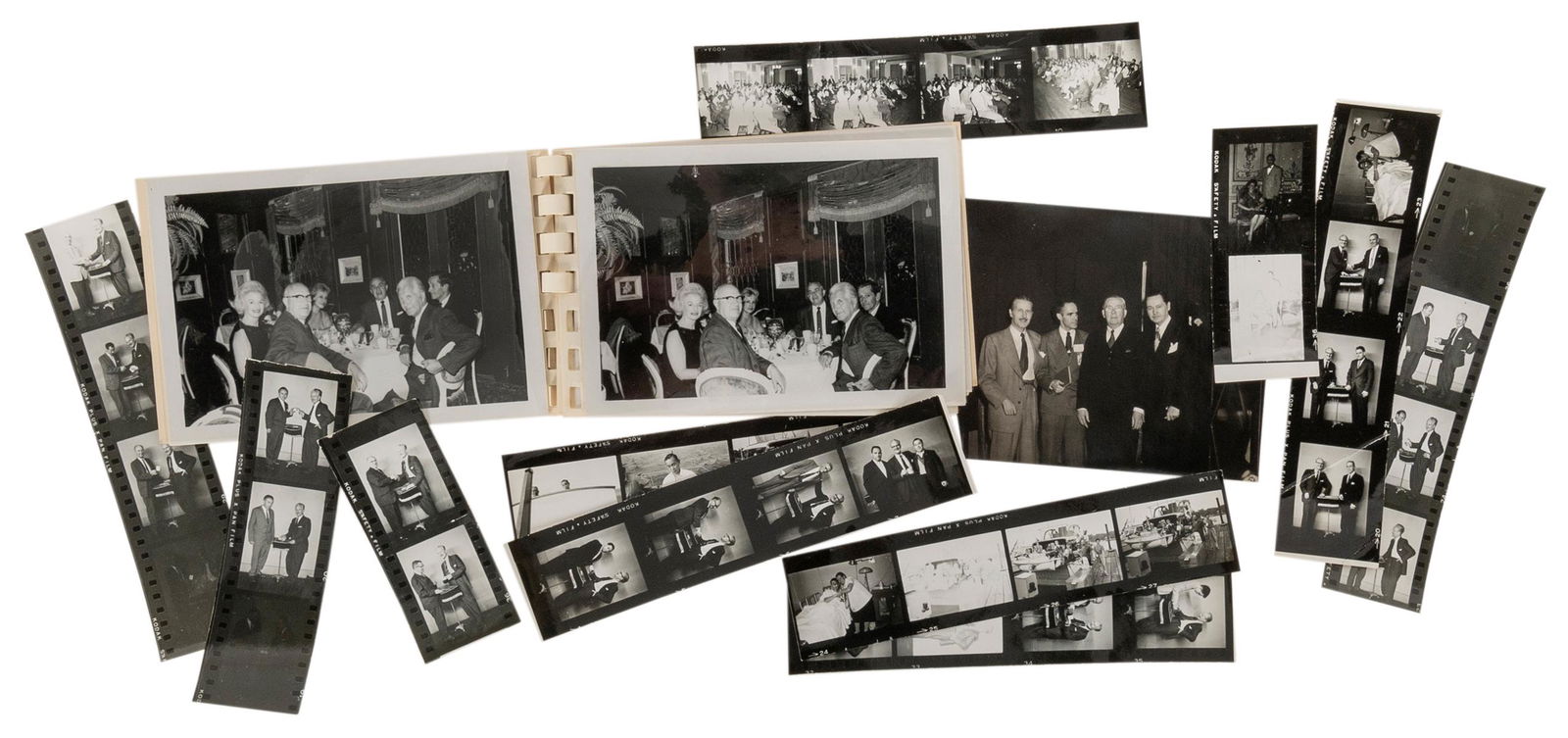 Vernon, Dai. Collection of Vintage Photographs of Dai: Vernon, Dai. Collection of Vintage Photographs of Dai Vernon. Including a snapshot of Vernon together with Marshall D. Smith (the illustrator of Erdnase’s famous book), Martin Gardner, and Paul