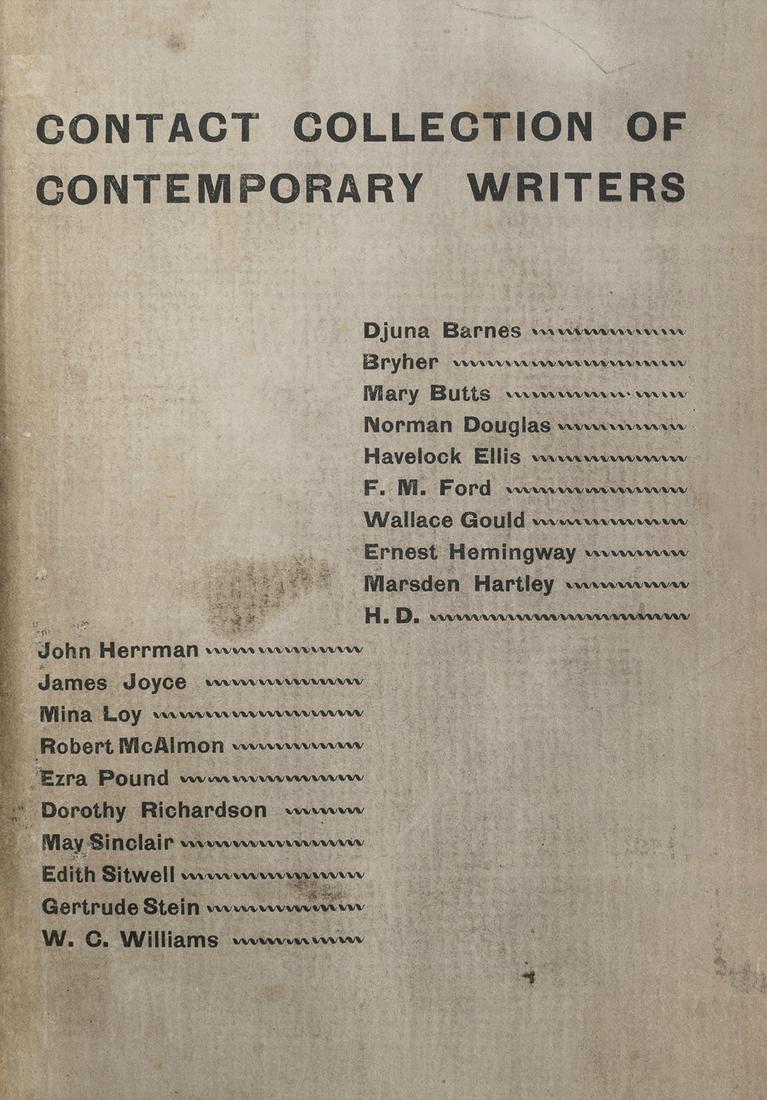 [JOYCE, James (1882–1941), contributor]. Contact Collection... (1 of 2)