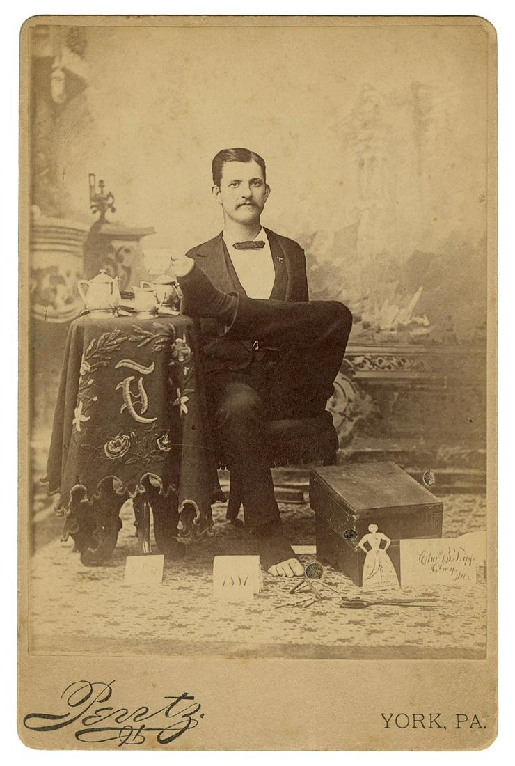 TRIPP, Charles B (1855-1930). Signed and inscribed cabinet ... (1 of 2)