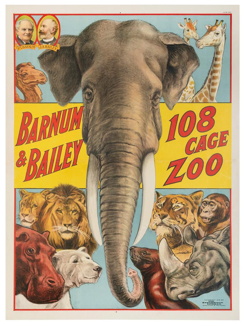 Barnum & Bailey Circus / 108 Cage Zoo. 1916. Cincinnati & N... (1 of 1)
