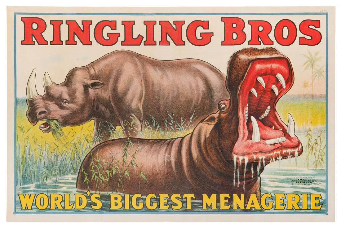 Ringling Bros. Circus / World’s Biggest Menagerie. 1916. Ci... (1 of 1)