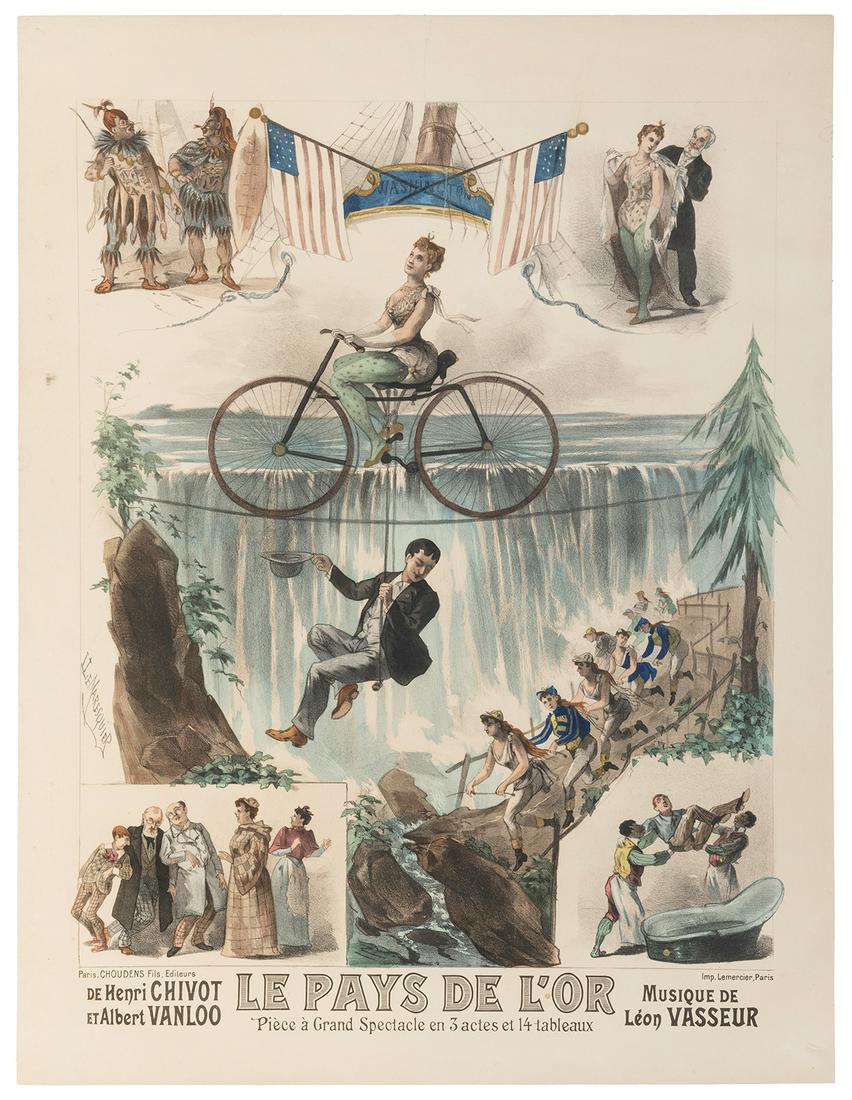 [WIRE ACT]. Le Pays de L’Or. Paris: Lemercier, ca. 1880. Co... (1 of 1)