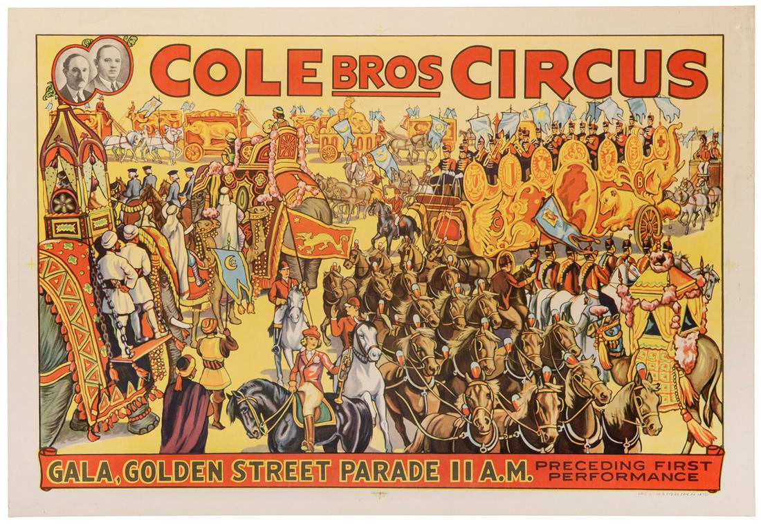 Cole Bros. Circus / Golden Street Parade. Erie: Erie Litho ... (1 of 1)