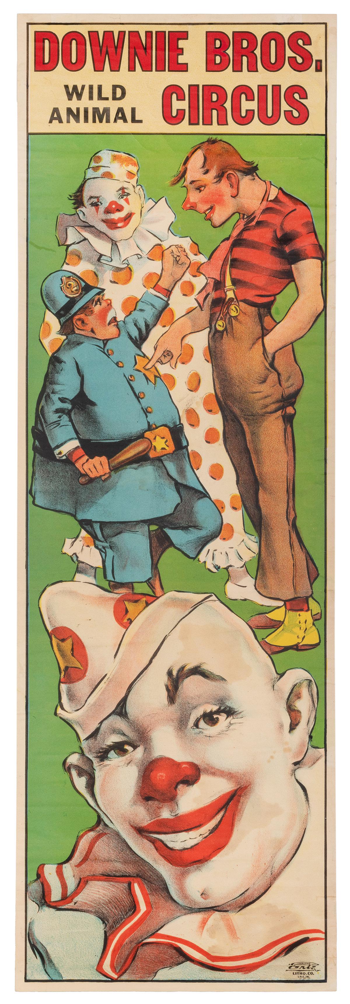 Downie Bros. Wild Animal Circus. Erie: Erie Litho Co., ca. ... (1 of 1)