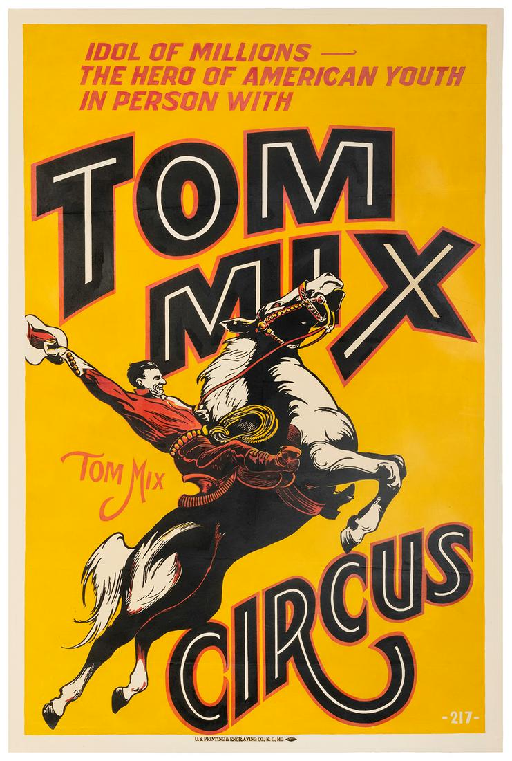 Tom Mix Circus / Idol of Millions. Kansas City: U.S. Ptg., ... (1 of 1)