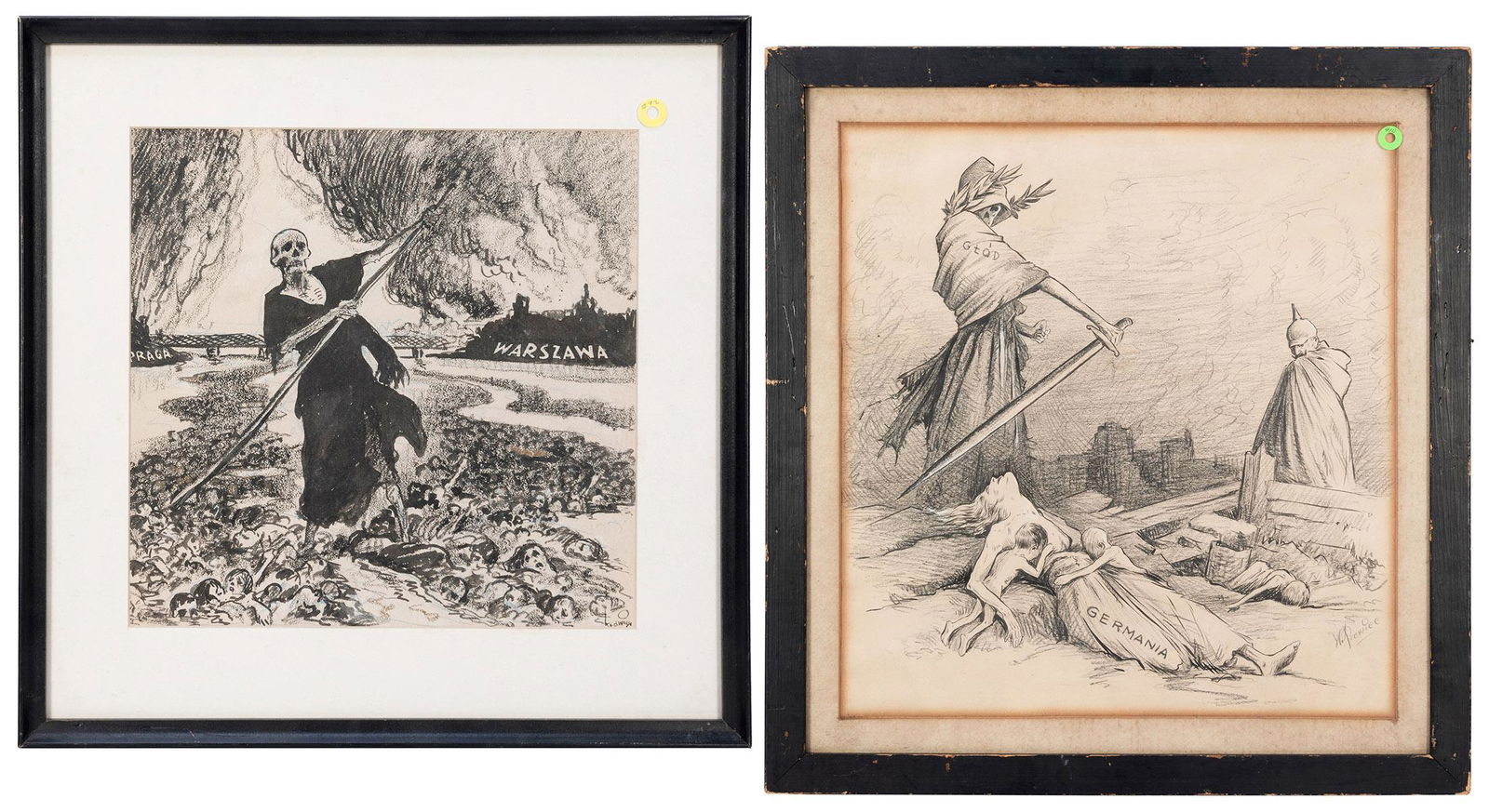 KRAWIEC, Walter (1889-1982). A pair of World War II-era car... (1 of 1)