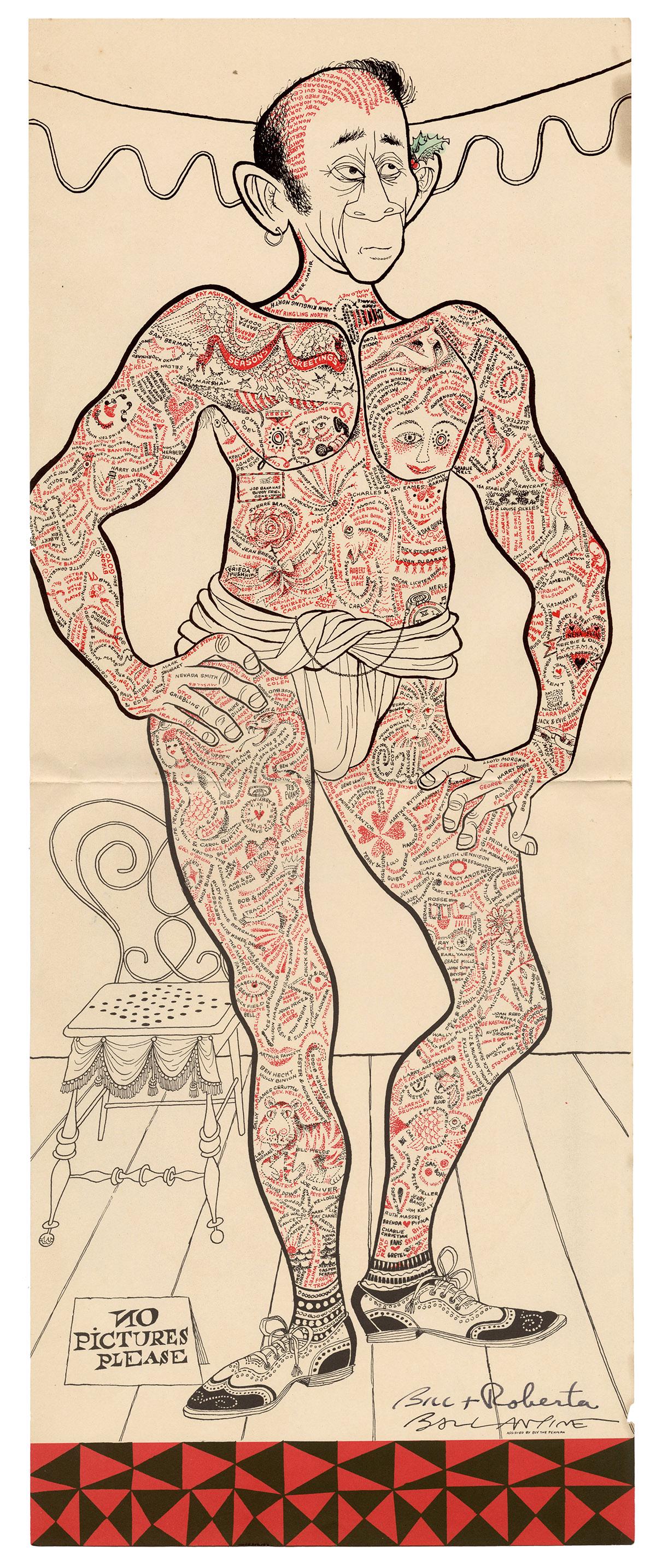 BALLANTINE, Bill (1910-1999). Tattooed Man signed print. N.... (1 of 1)