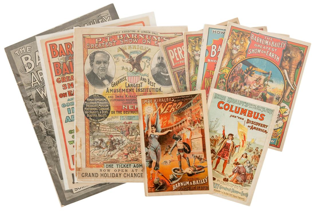 [BARNUM & BAILEY]. Group of 12 circus spectacle couriers. C... (1 of 1)