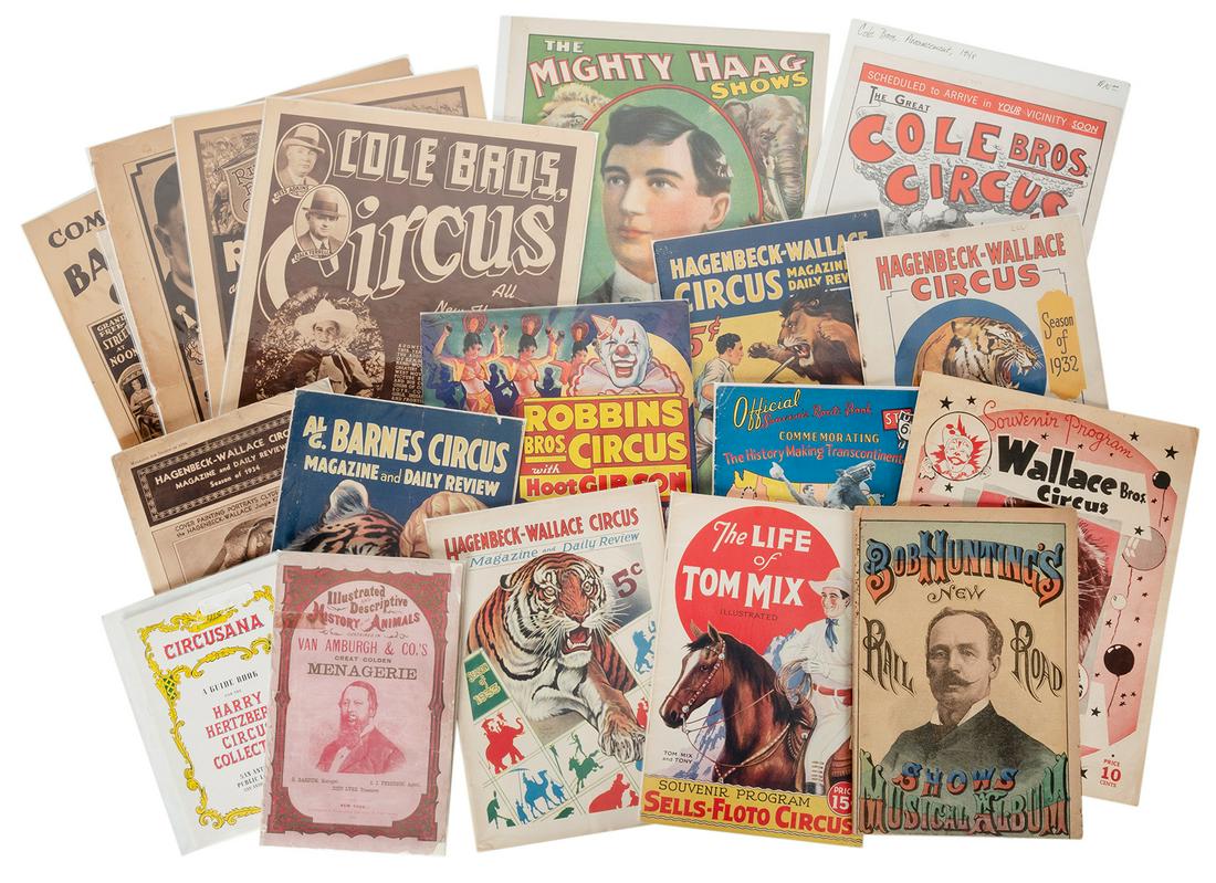 Large group of circus couriers, advertisements, and other e... (1 of 1)