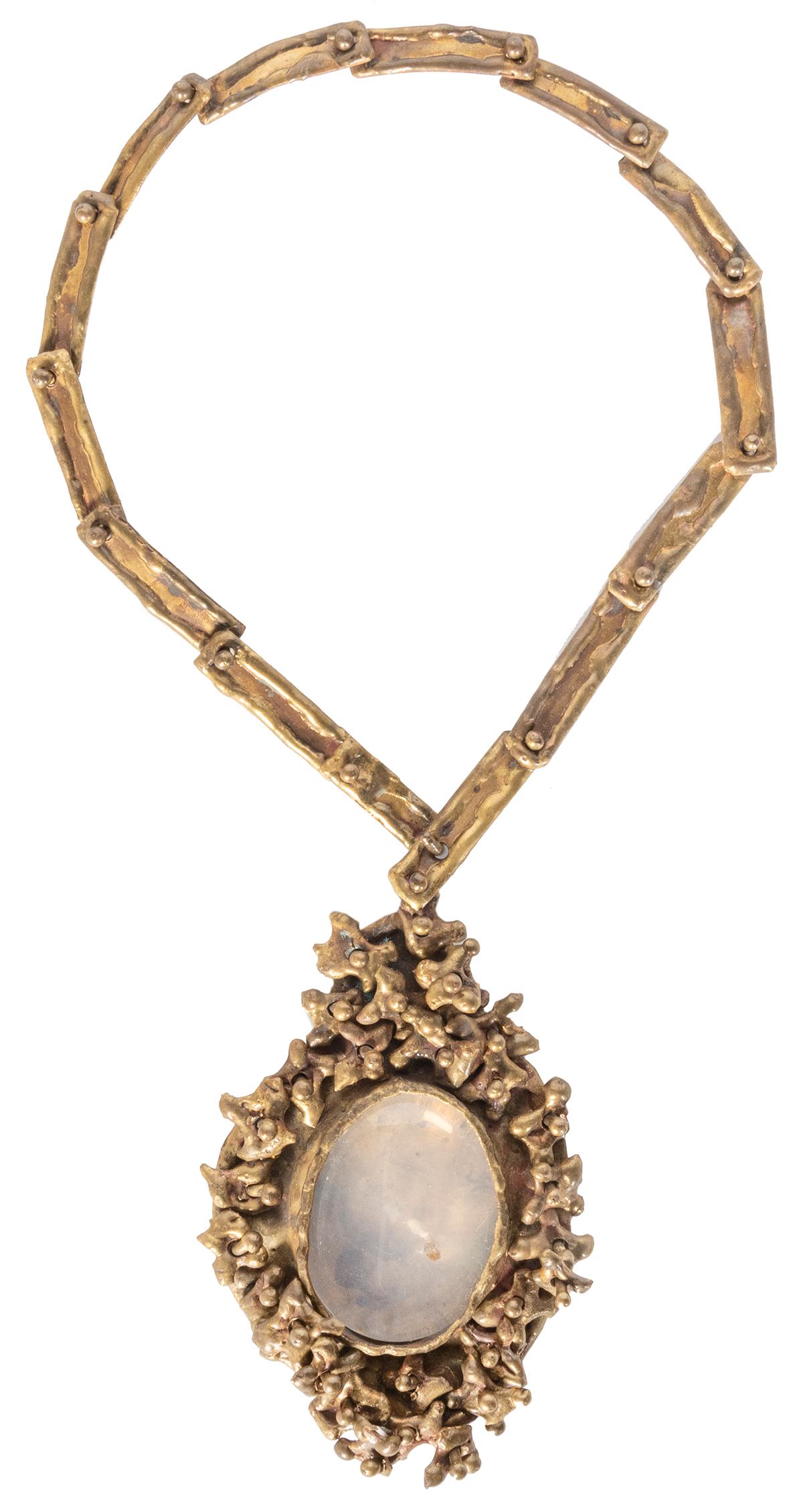 A Pal Kepenyes Necklace. Mexico, ca. 1970s. Necklace with a... (1 of 2)