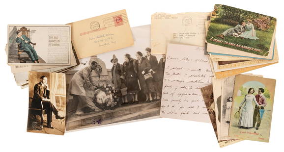 [HOUDINI FAMILY] Houdini Family Correspondence and Ephemera...: [HOUDINI FAMILY] Houdini Family Correspondence and Ephemera Archive. Comprised of a large quantity of handwritten postcards, and correspondence between Harry Gross and Ella Schonberger (sister to