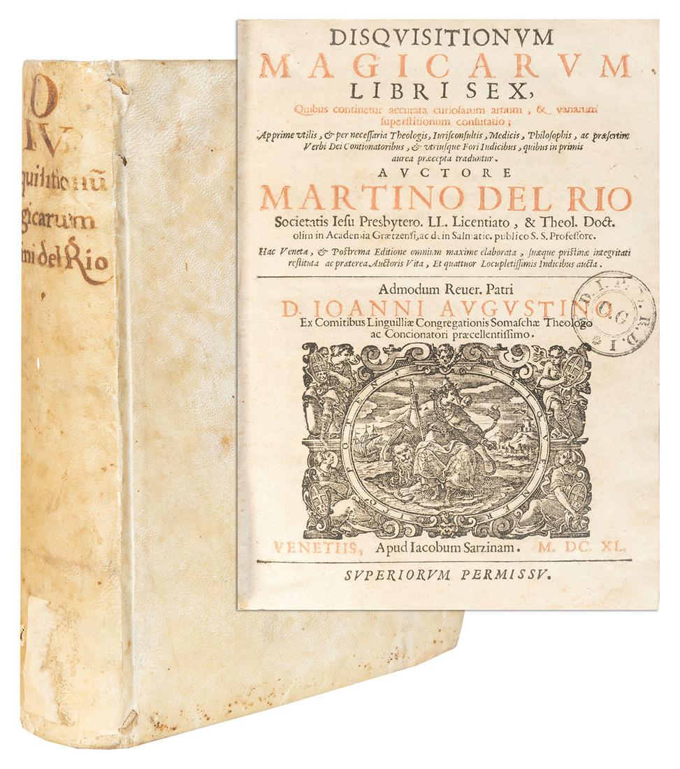 DELRIO, Martin Anton (1551-1608). Disquisitionum Magicarum ... (1 of 3)