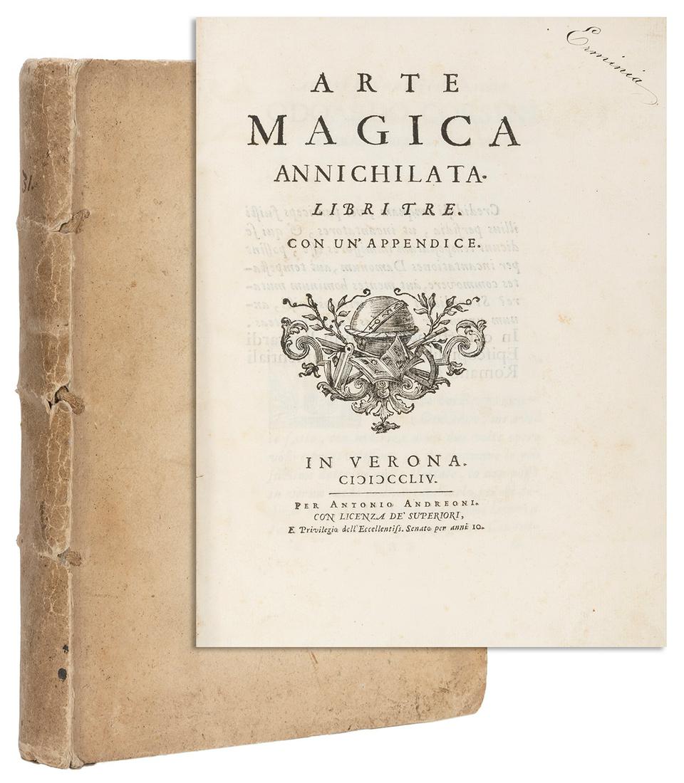 MAFFEI, Francesco Scipione (1675-1755). Arte Magica Annichi... (1 of 3)