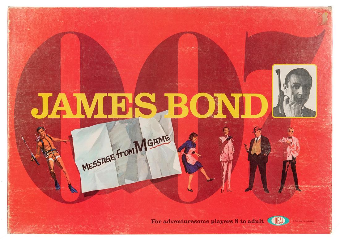 James Bond Message from M Game. Ideal Toy Corp. 1966. Compl... (1 of 2)