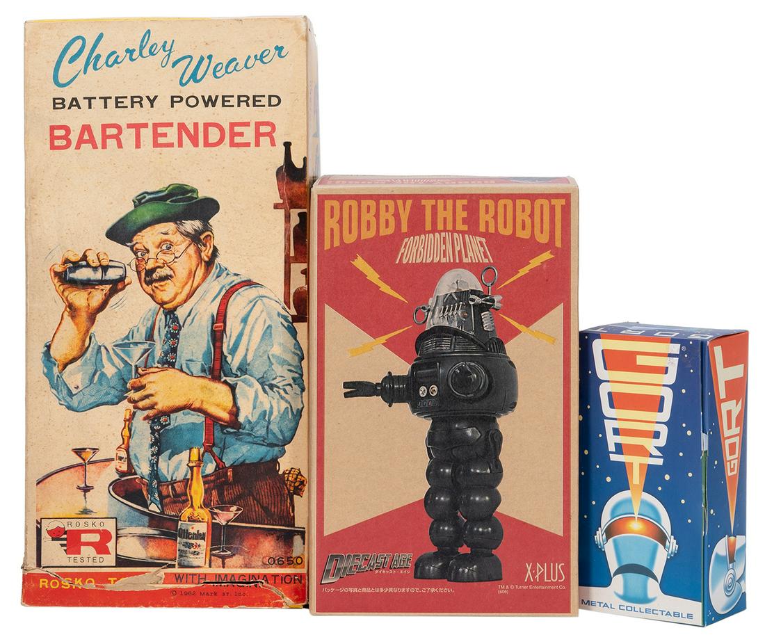 Charley Weaver, Bartender and other Toys. Group of three to... (1 of 1)
