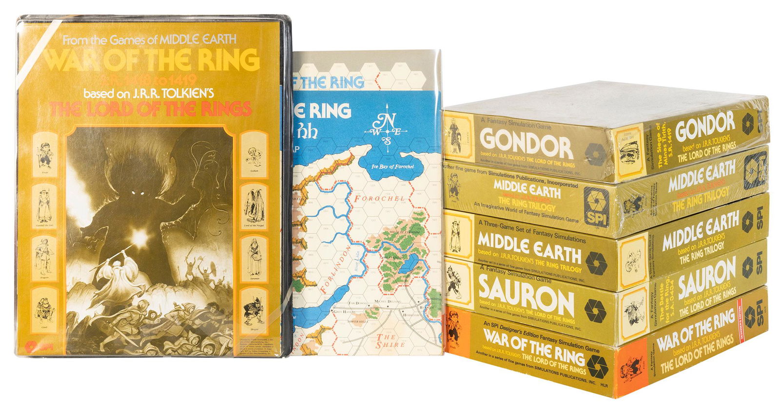 SPI Lord of the Rings Fantasy Simulation Game Set Lot (6). ... (1 of 1)
