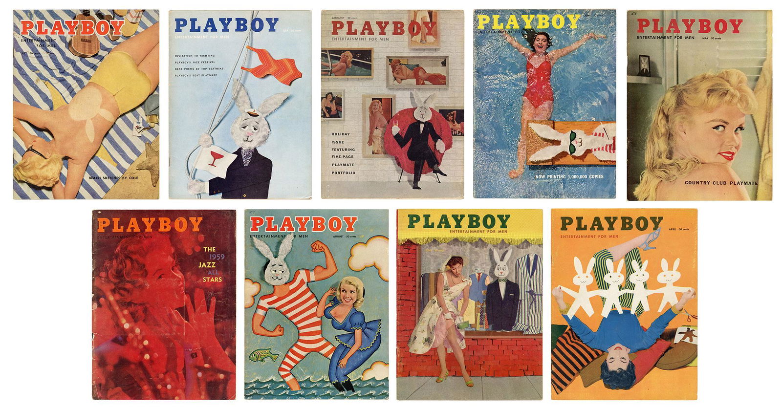 Playboy. Vintage Magazine Lot. Group of approximately 81 vi... (1 of 2)