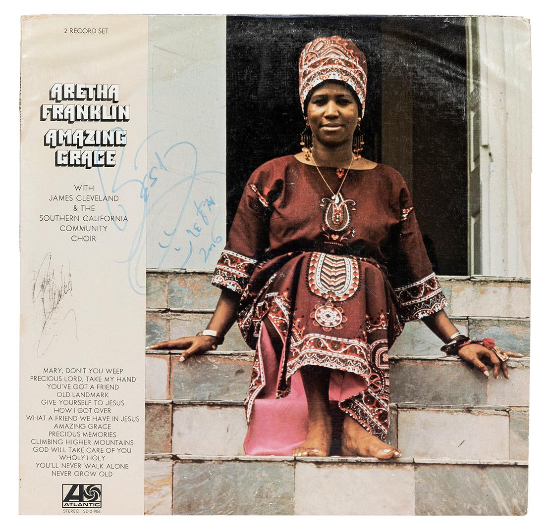 FRANKLIN, Aretha (1942-2018). Amazing Grace LP Signed by Ar... (1 of 1)