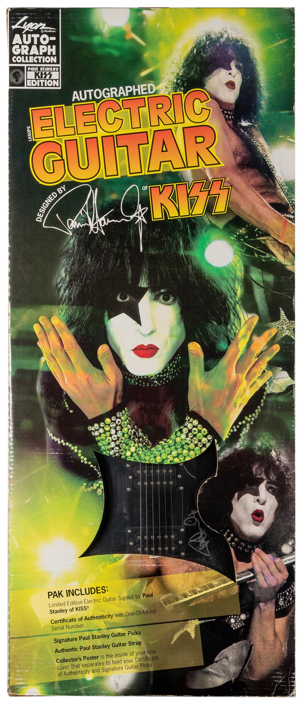 KISS Paul Stanley Signed Limited Edition Lyon Guitar in Box... (1 of 2)