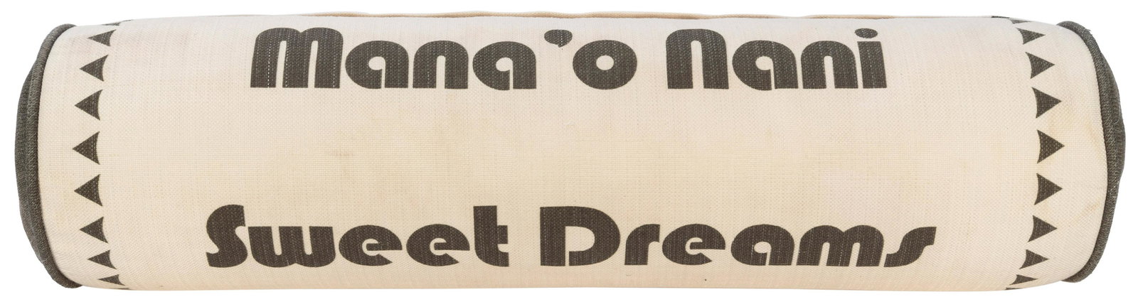 Walt Disney World Polynesian Resort Pillow. Original cylind...: Walt Disney World Polynesian Resort Pillow. Original cylindrical pillow from the Polynesian Resort at Walt Disney World with numerous translations of “sweet dreams” stitched upon it. Lengt