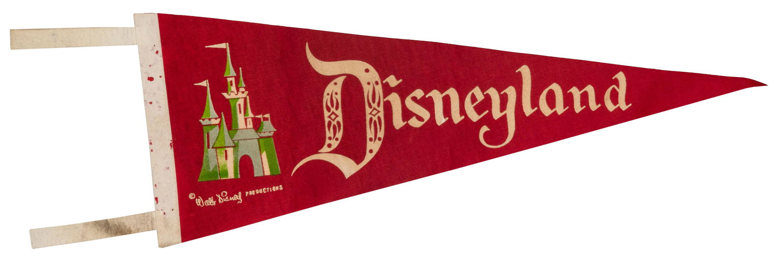 Disneyland Felt Pennant with Vintage Advertisement. Circa 1... (1 of 2)
