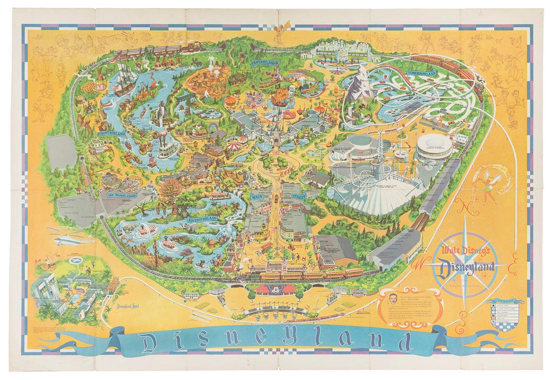 Disneyland Souvenir Map Poster. 1968. Walt Disney Productio... (1 of 1)