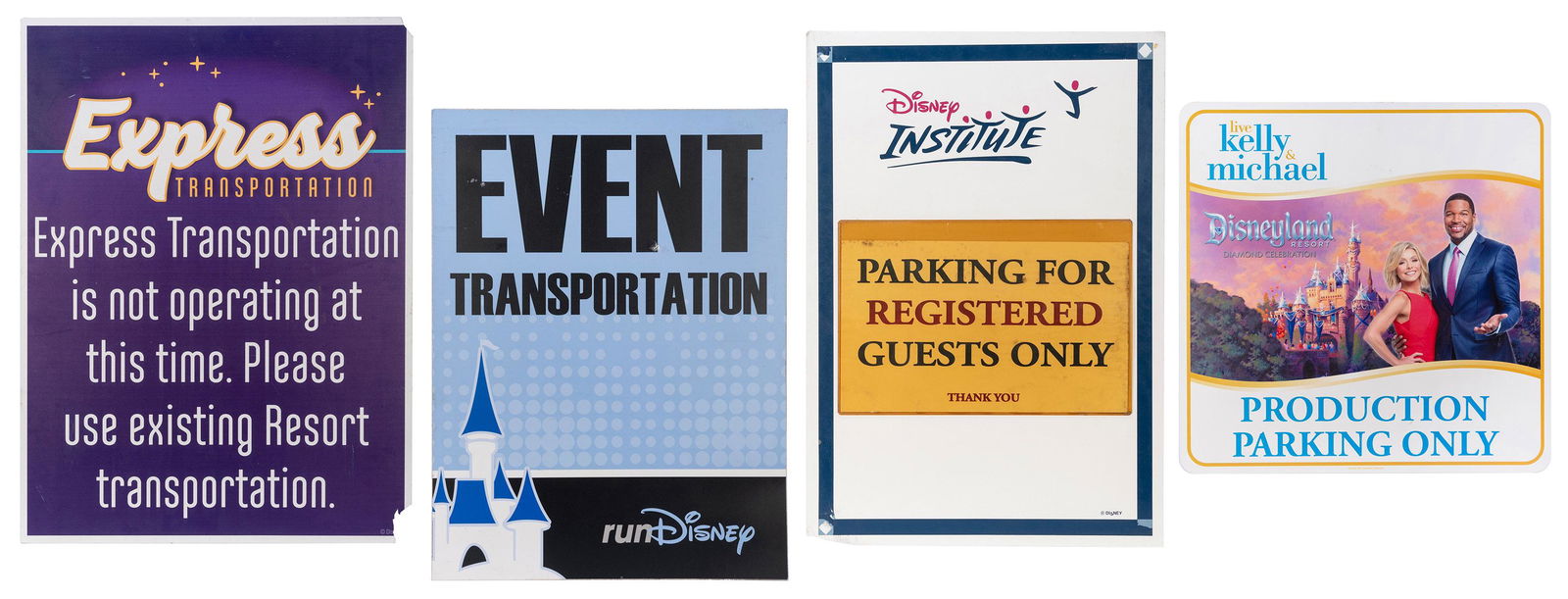 Disney Parks. Four Miscellaneous Parking and Transportation... (1 of 1)