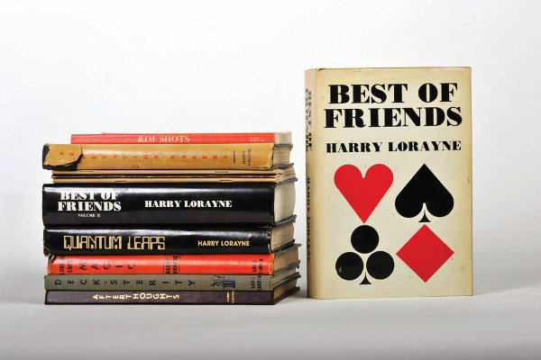 Group of 12 Harry Lorayne magic books.: Lorayne, Harry. Group of 12 Harry Lorayne magic books. Including Afterthoughts (1975), Best of Friends Vols. I and II (both inscribed and signed to Tom Mullica by Lorayne), Close-Up Card Magic (1952; 