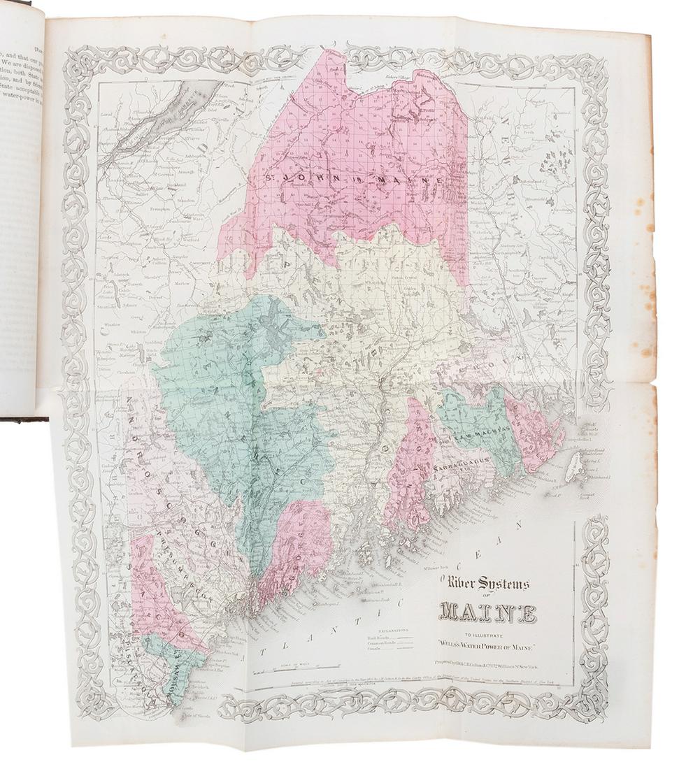 [AMERICANA]. WELLS, Walter. The Water–Power of Maine. Augus... (1 of 3)
