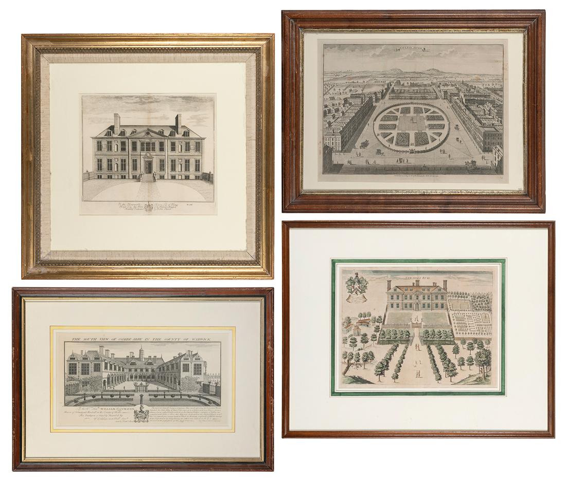 [ARCHITECTURE]. A group of 4 engravings depicting English h... (1 of 5)
