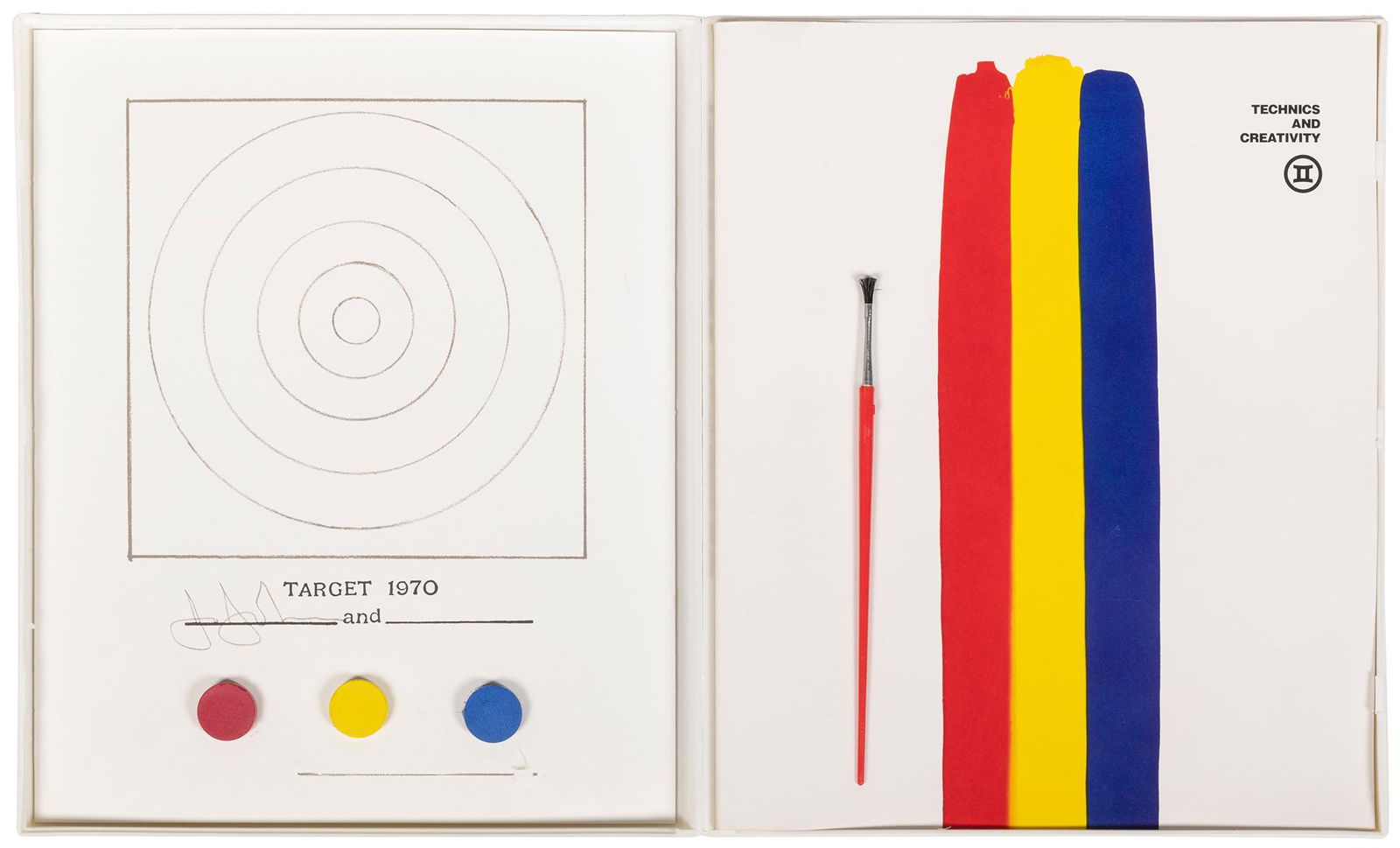 [LIVRE D’ARTISTE]. JOHNS, Jasper. [Target for] Technics and... (1 of 2)