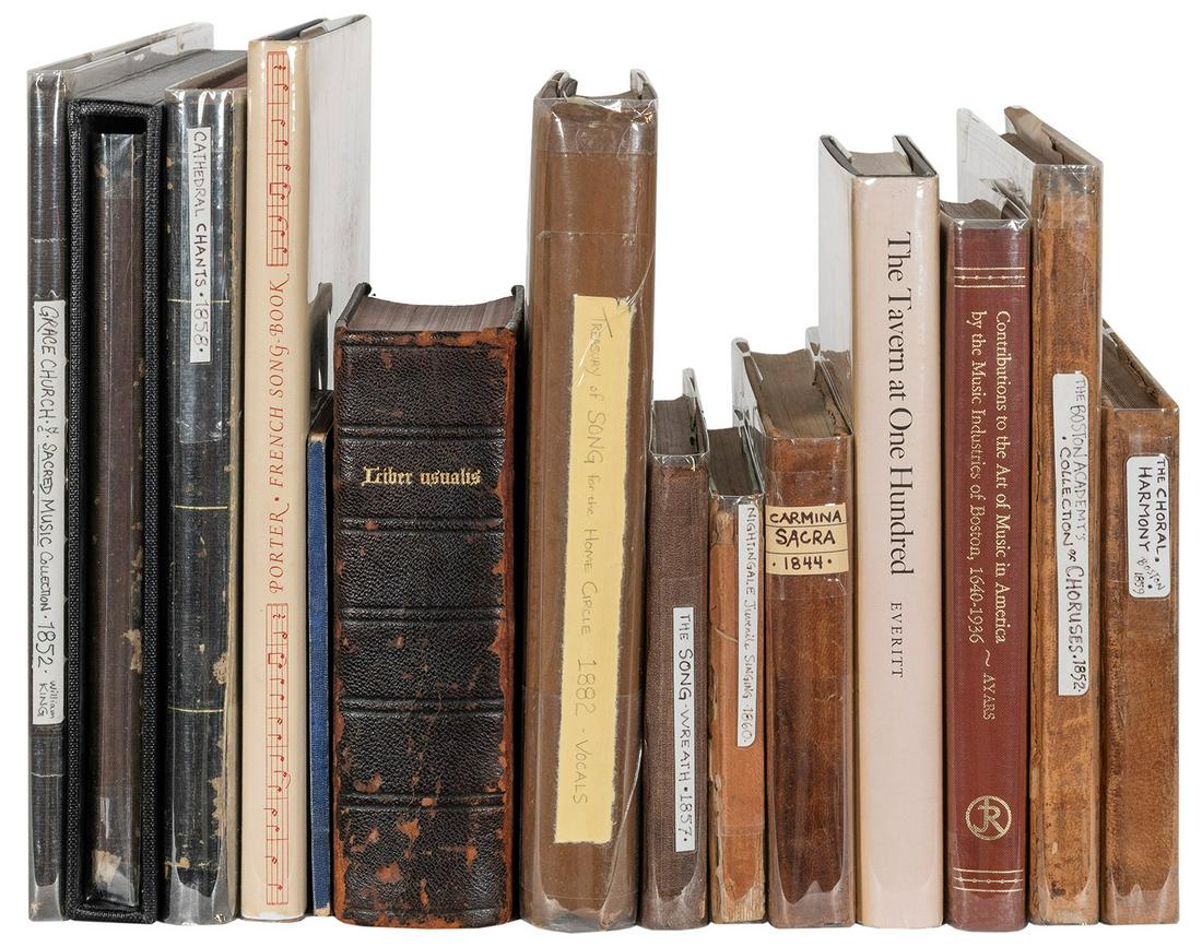 [MUSIC]. A group of 14 works including several early Americ...: [MUSIC]. A group of 14 works including several early American songbooks, consisting of: RETZCH, Moritz. Umrisse zu Schiller’s Lied von der Glocke. Stuttgart & Tubingen, 1834. Oblong 4to. 43 etch