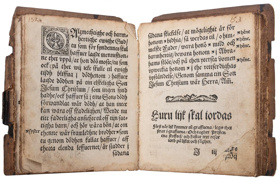 [THEOLOGY]. Early Germanic religious text. Circa 1561. Illu... (1 of 3)