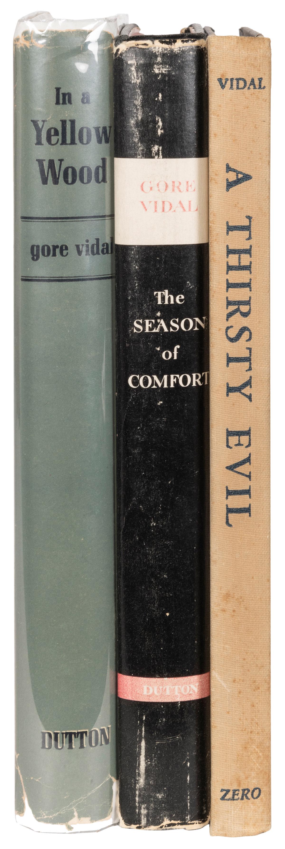 VIDAL, Gore (1925–2012). A group of 3 SIGNED works, includi... (1 of 2)