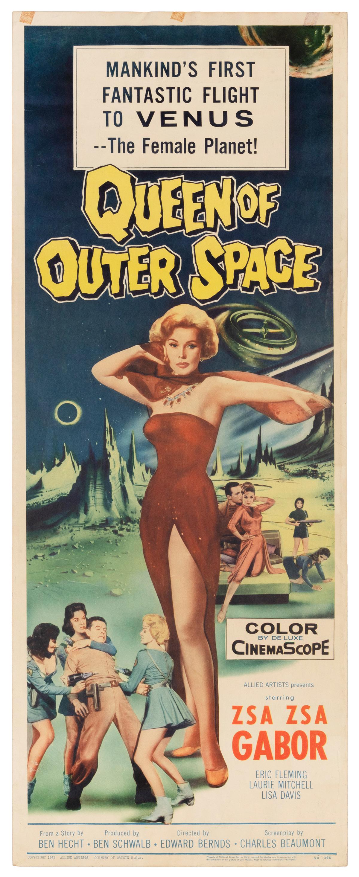 Queen of Outer Space. Allied Artists, 1958. Insert (36 x 14... (1 of 1)