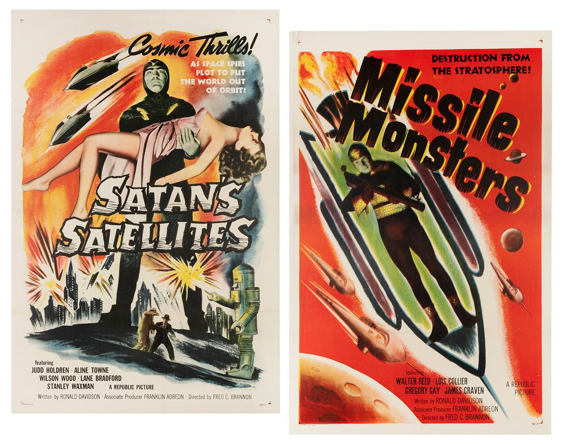 Satan’s Satellites / Missile Monsters. Republic, 1958. Two ... (1 of 3)