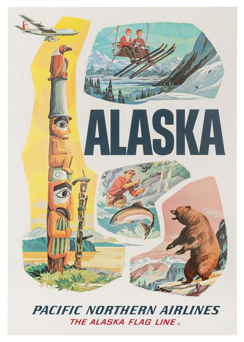 Alaska / Pacific Northern Airlines. Circa 1960s. Offset lit... (1 of 1)