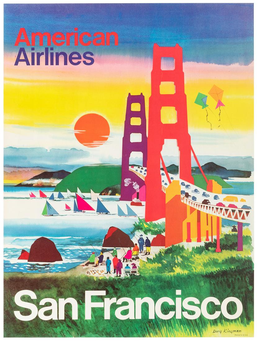 KINGMAN, Dong (1911-2000). American Airlines / San Francisc... (1 of 1)