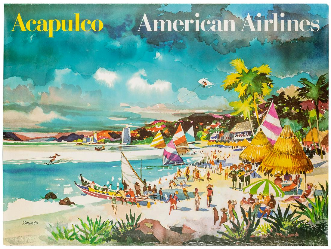 KINGMAN, Dong (1911-2000). Acapulco / American Airlines. Ci... (1 of 1)