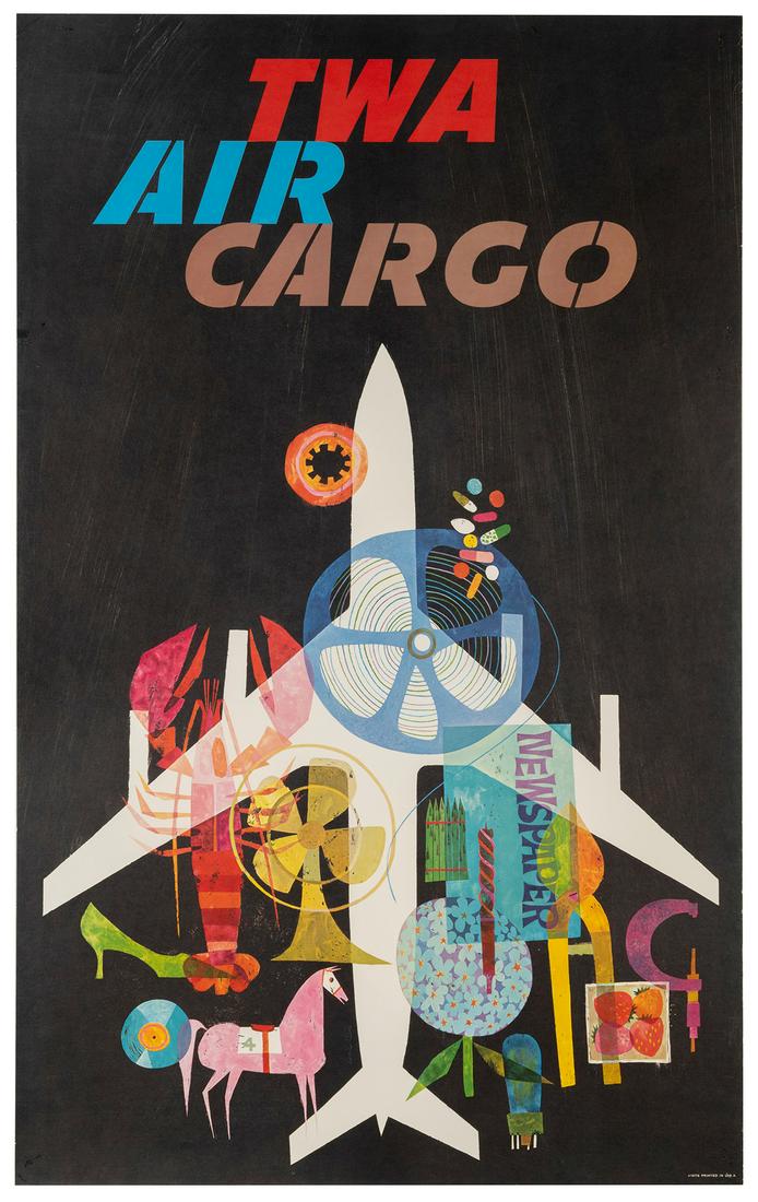 KLEIN, David (1918-2005). TWA / Air Cargo. Circa 1960s. 40 ... (1 of 1)