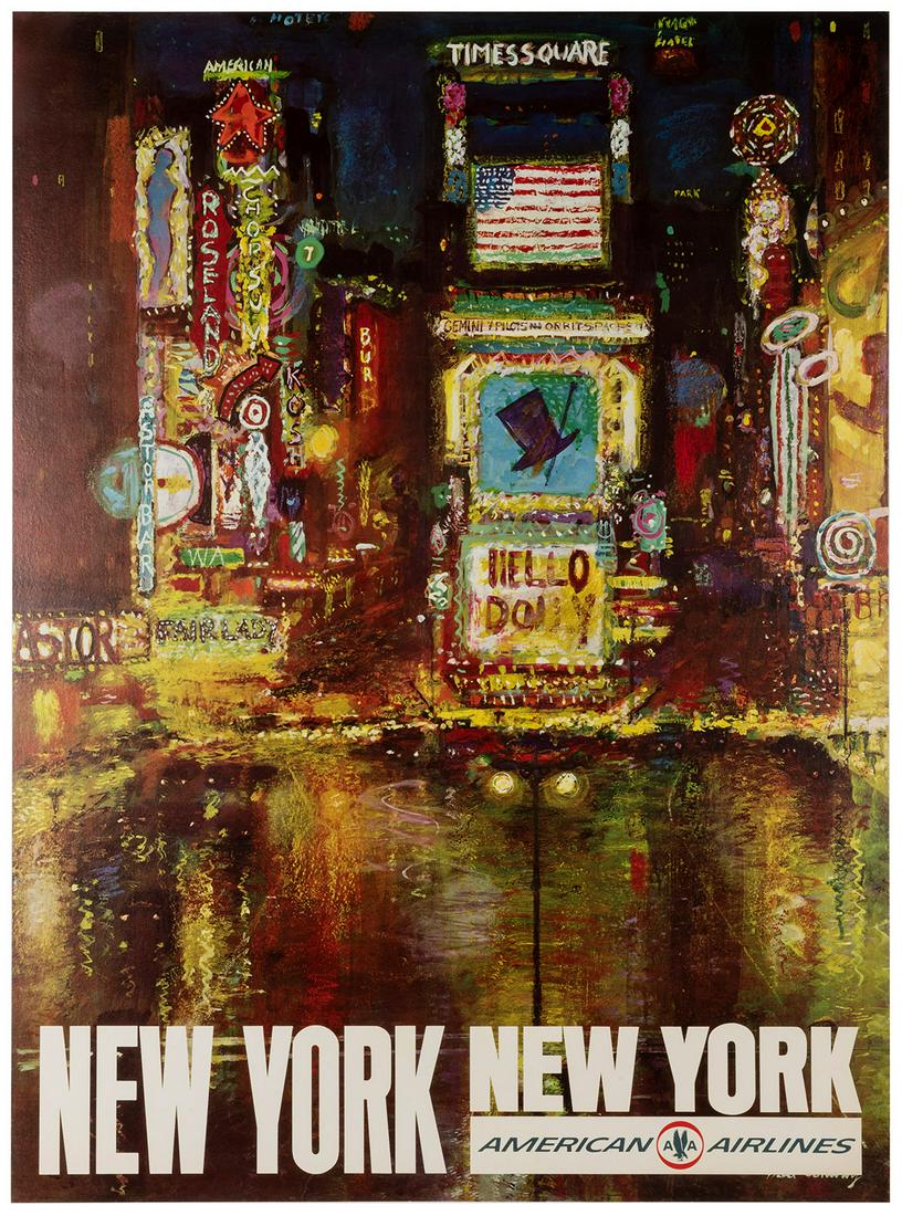 CONWAY, FRED (1900-1972). New York / American Airlines. Cir... (1 of 1)