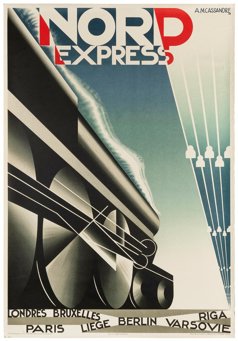 CASSANDRE, A.M. (1901-1968). Nord Express. 1980. Paris: Hen... (1 of 1)