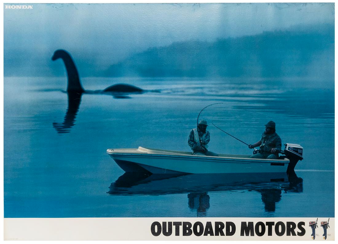 Honda Outboard Motors. Japan, ca. 1975. Fishermen in a boat... (1 of 1)