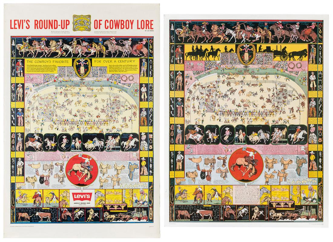 MORA, Jo (1876–1947). Levi’s Round-Up of Cowboy Lore. Circa... (1 of 3)