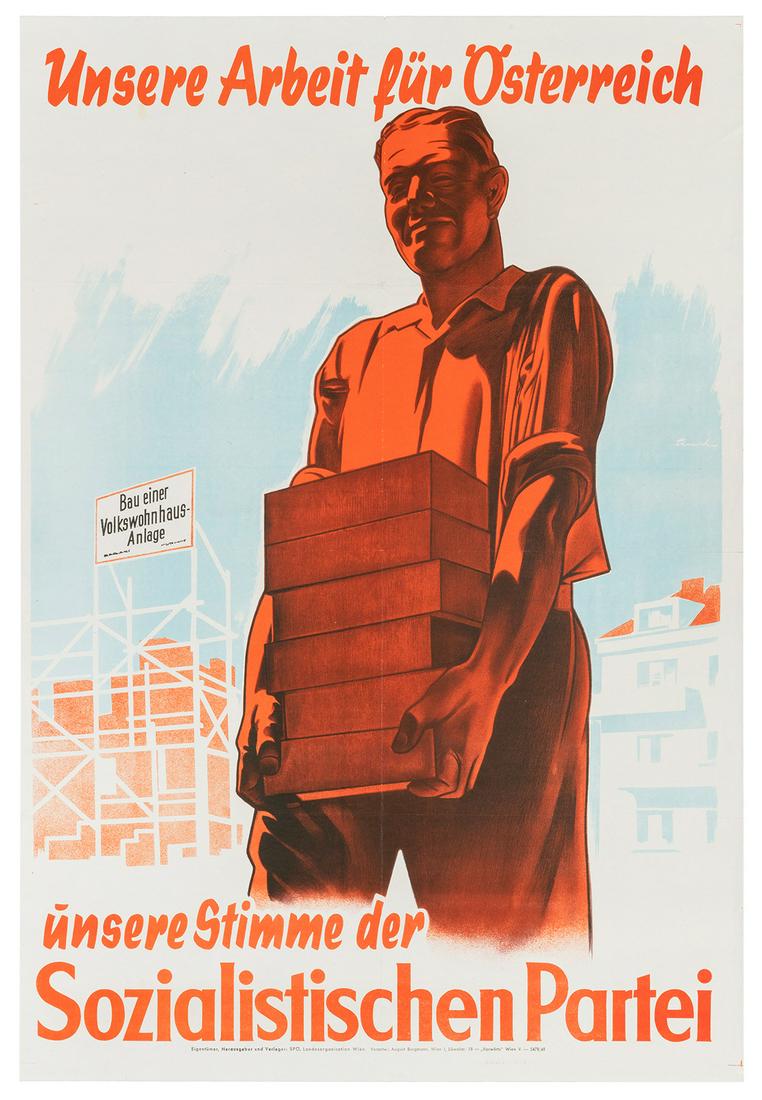 [SOCIALISM]. Unsere Arbeit fur Osterreich. 1949. Vienna: Au... (1 of 1)