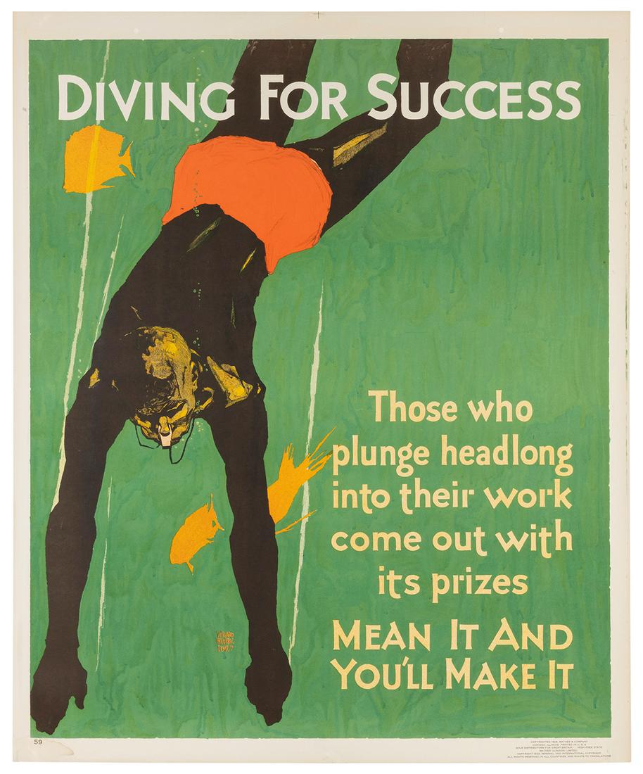 ELMES, Willard Frederic (1900-1956). Diving for Success / M... (1 of 1)