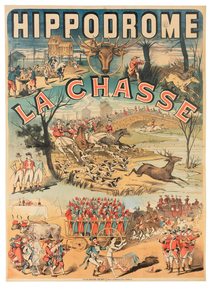 LEVY, Charles. Hippodrome / La Chasse. 1886. Paris: Charles... (1 of 1)