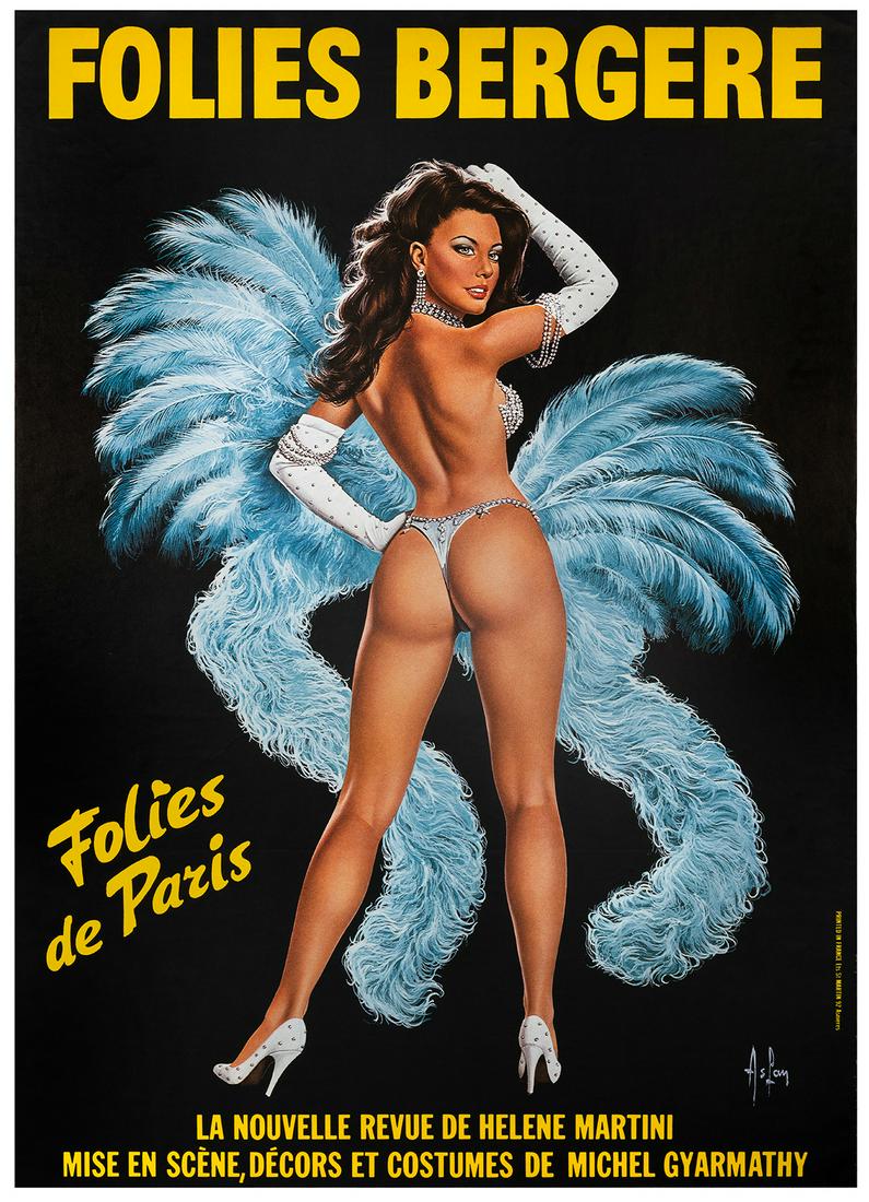 ASLAN (Alain Gourdon) (1930-2014). Folies Bergere / Folies ... (1 of 1)