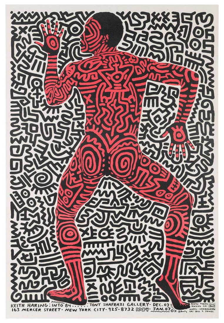 HARING, Keith (1958-1990). Keith Haring: Into 84. Color off... (1 of 1)