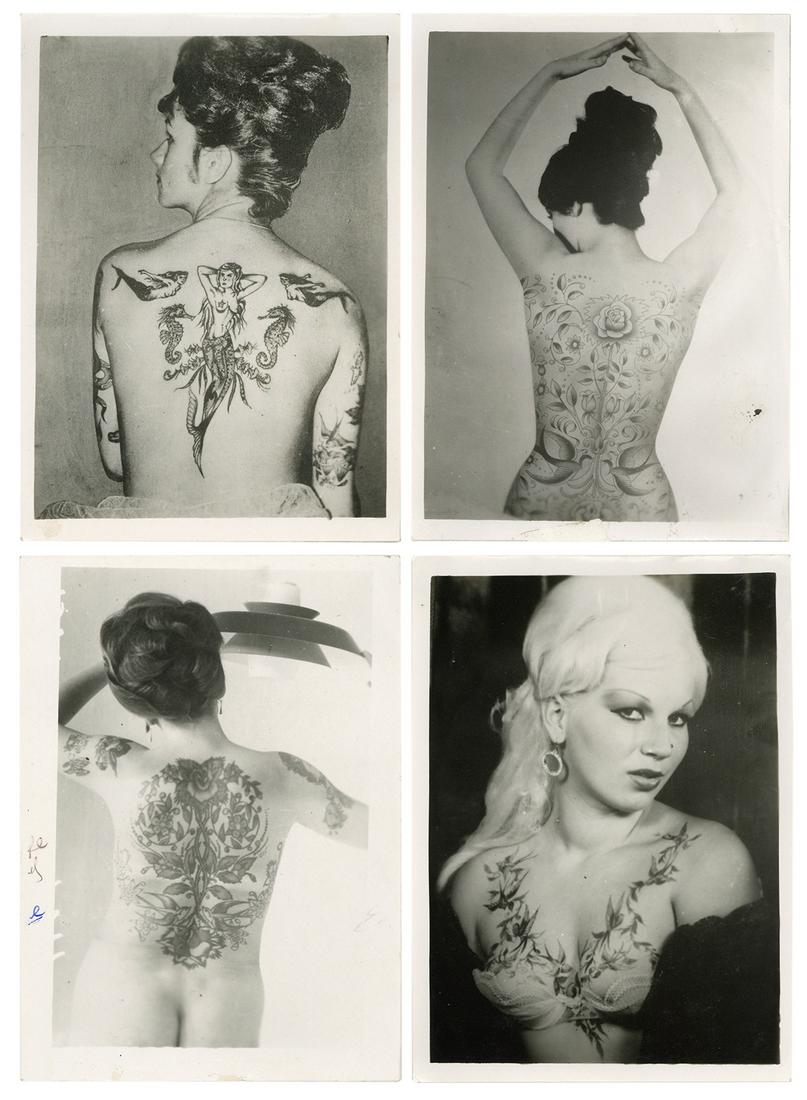 Lot of 4 Bernard Kobel Tattoo photos, and 5 others. 9 photo... (1 of 1)